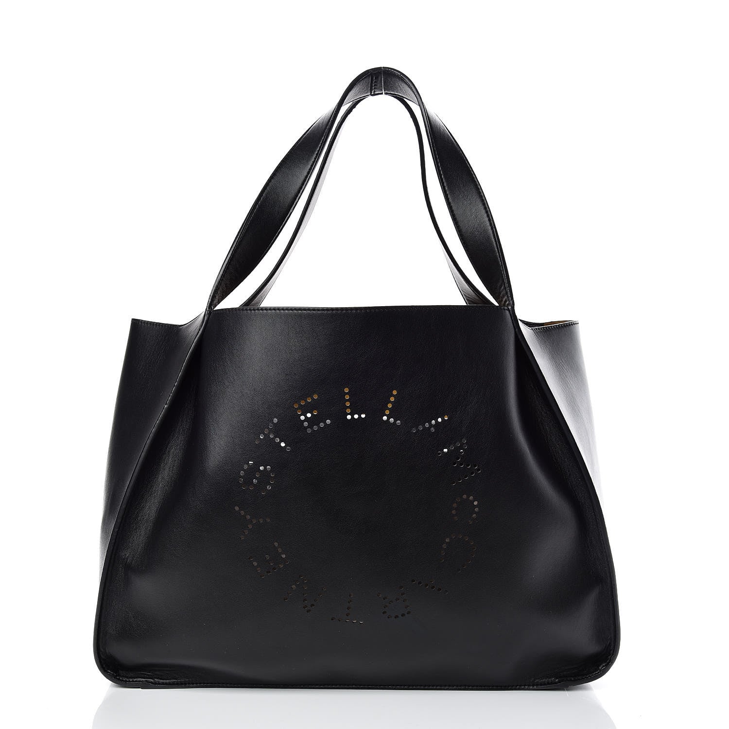 Stella McCartney Eco Alter Nappa East West Perforated Tote Black 3 of 11