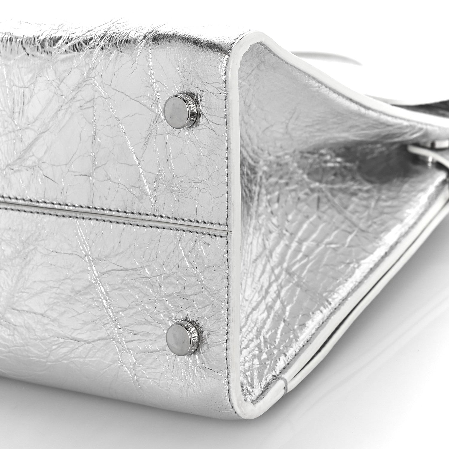 Christian Dior Metallic Calfskin Medium Diorever Flap Silver 8 of 8
