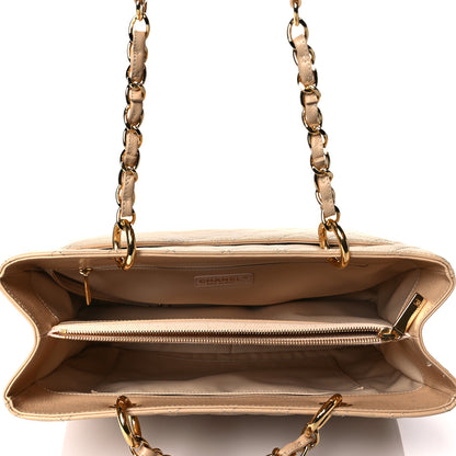 Chanel Caviar Quilted Grand Shopping Tote GST Beige 5 of 10