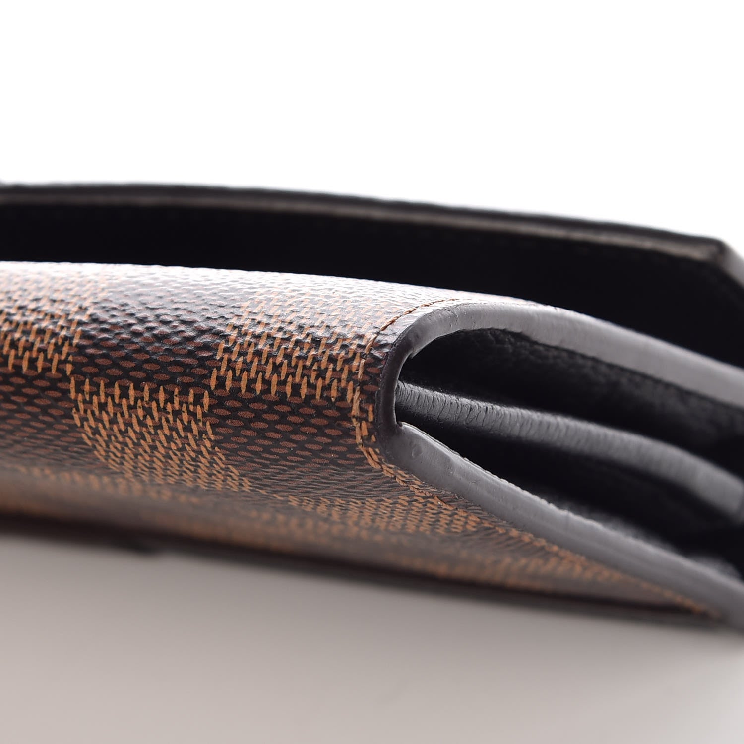 Louis Vuitton Damier Ebene Clapton Wallet Black 14 of 15