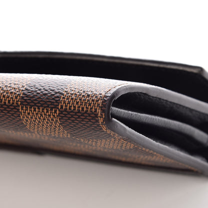 Louis Vuitton Damier Ebene Clapton Wallet Black 14 of 15