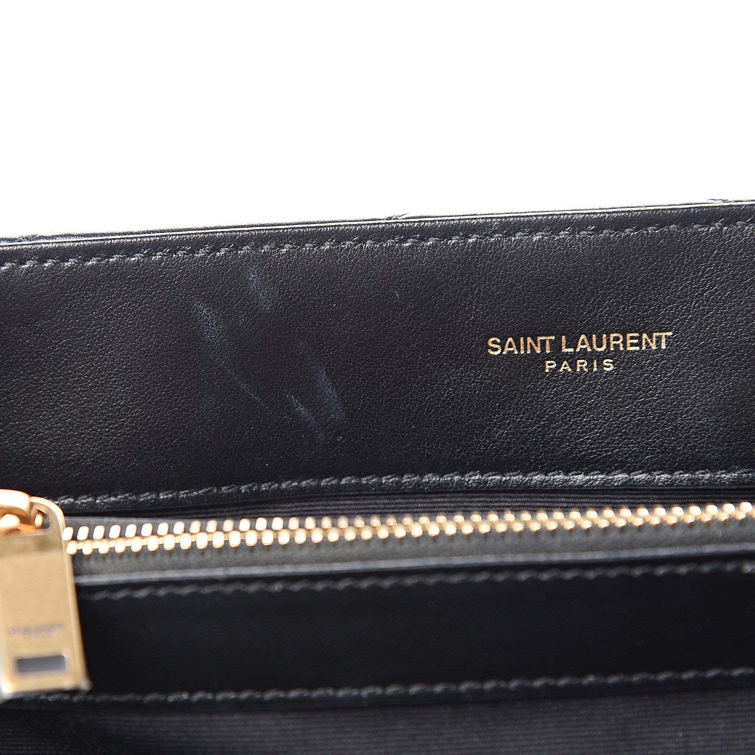 Saint Laurent Calfskin Y Quilted Monogram Medium Loulou Chain Satchel Black 7 of 11