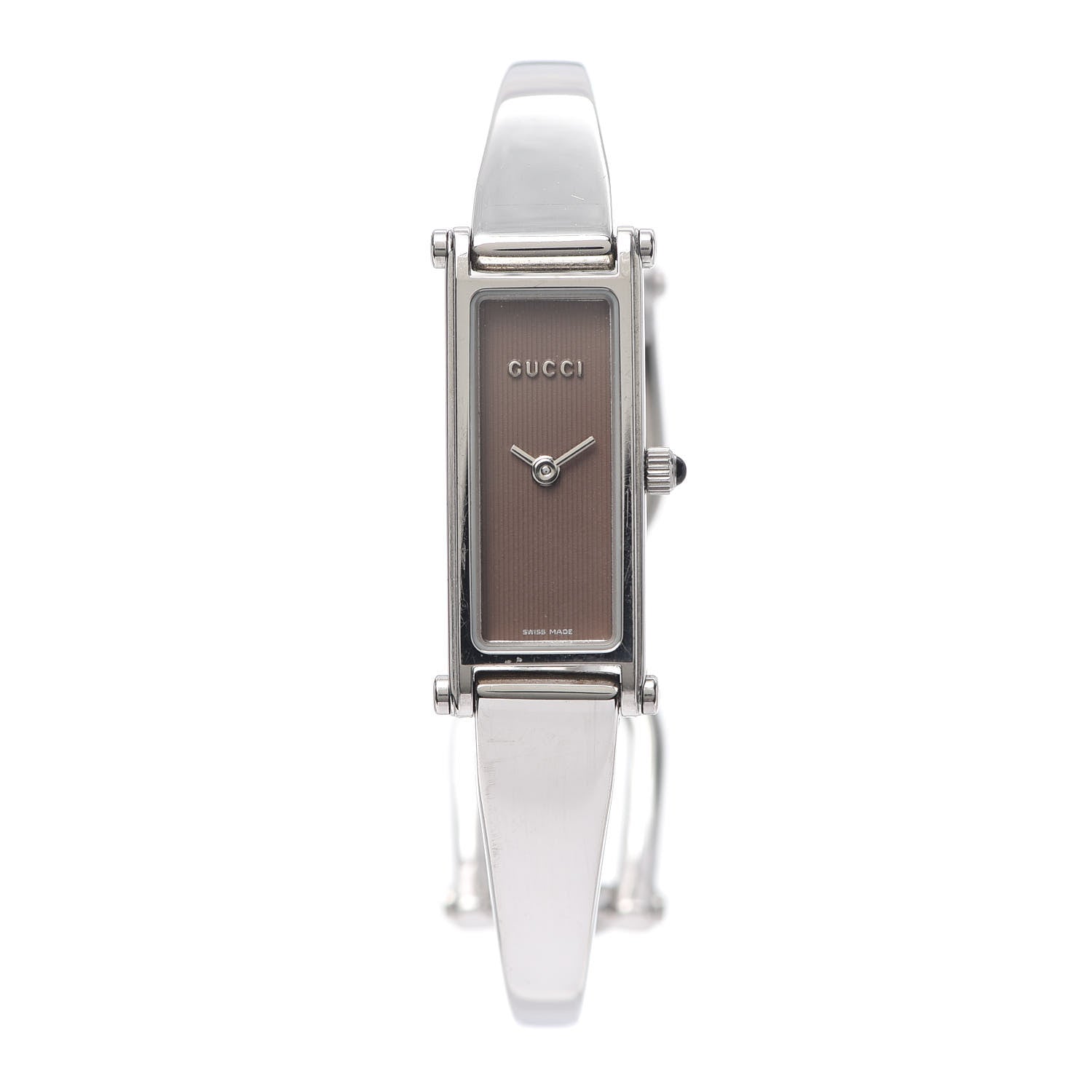 Gucci Stainless Steel 12mm 1500L Horsebit Quartz Watch Brown 1 of 5