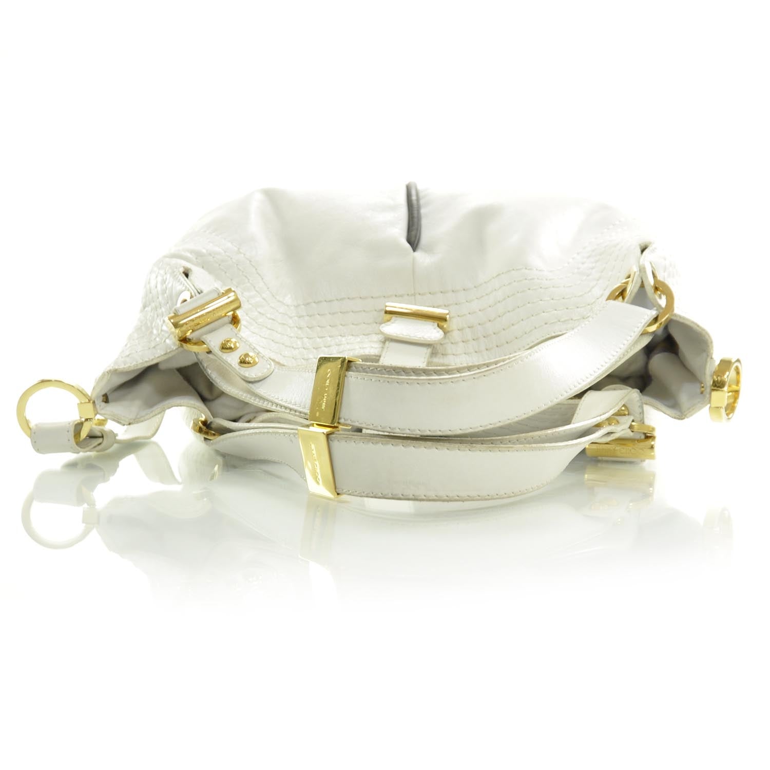 Jimmy Choo Leather Alex Hobo White 5 of 7