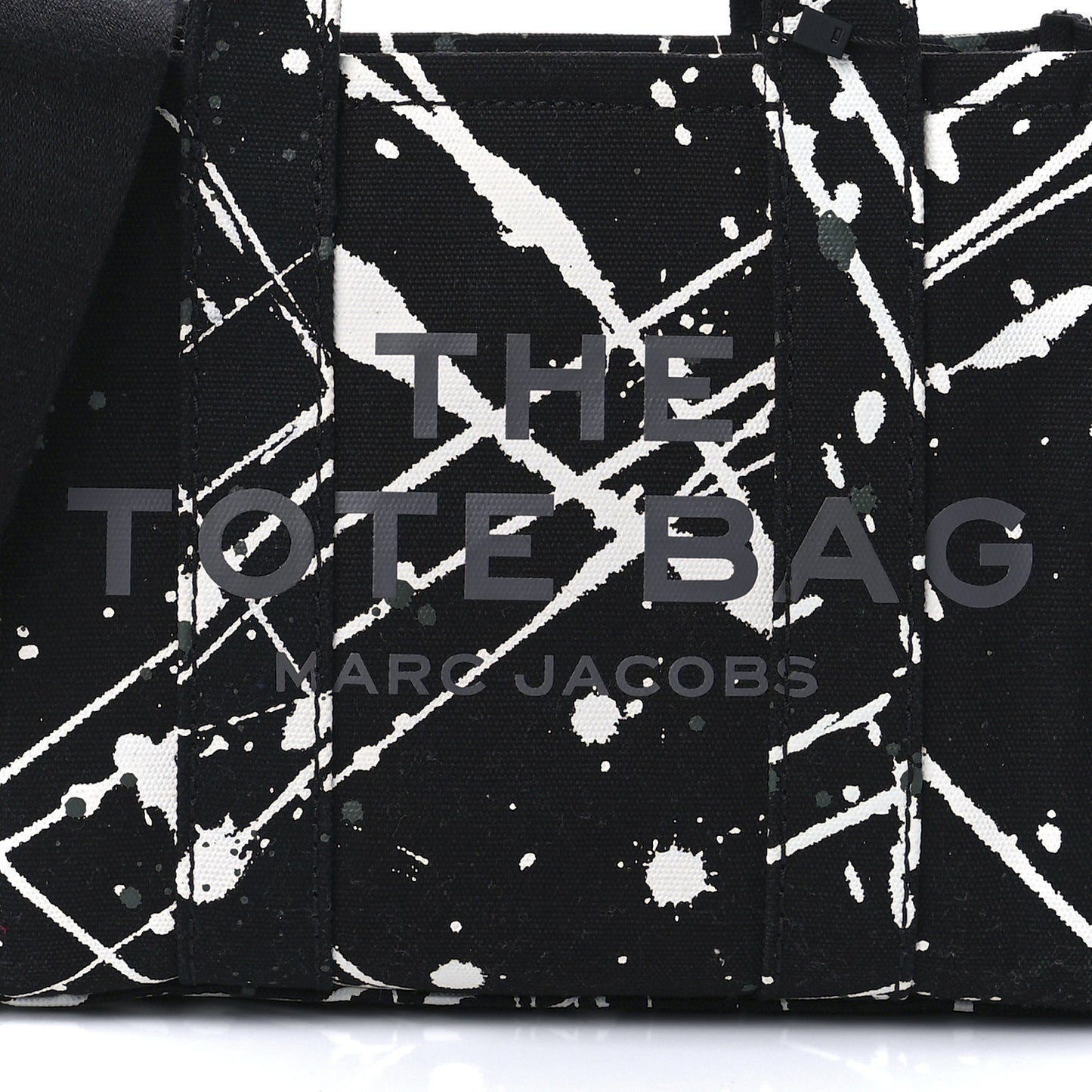 Canvas Splatter Mini The Tote Bag Black