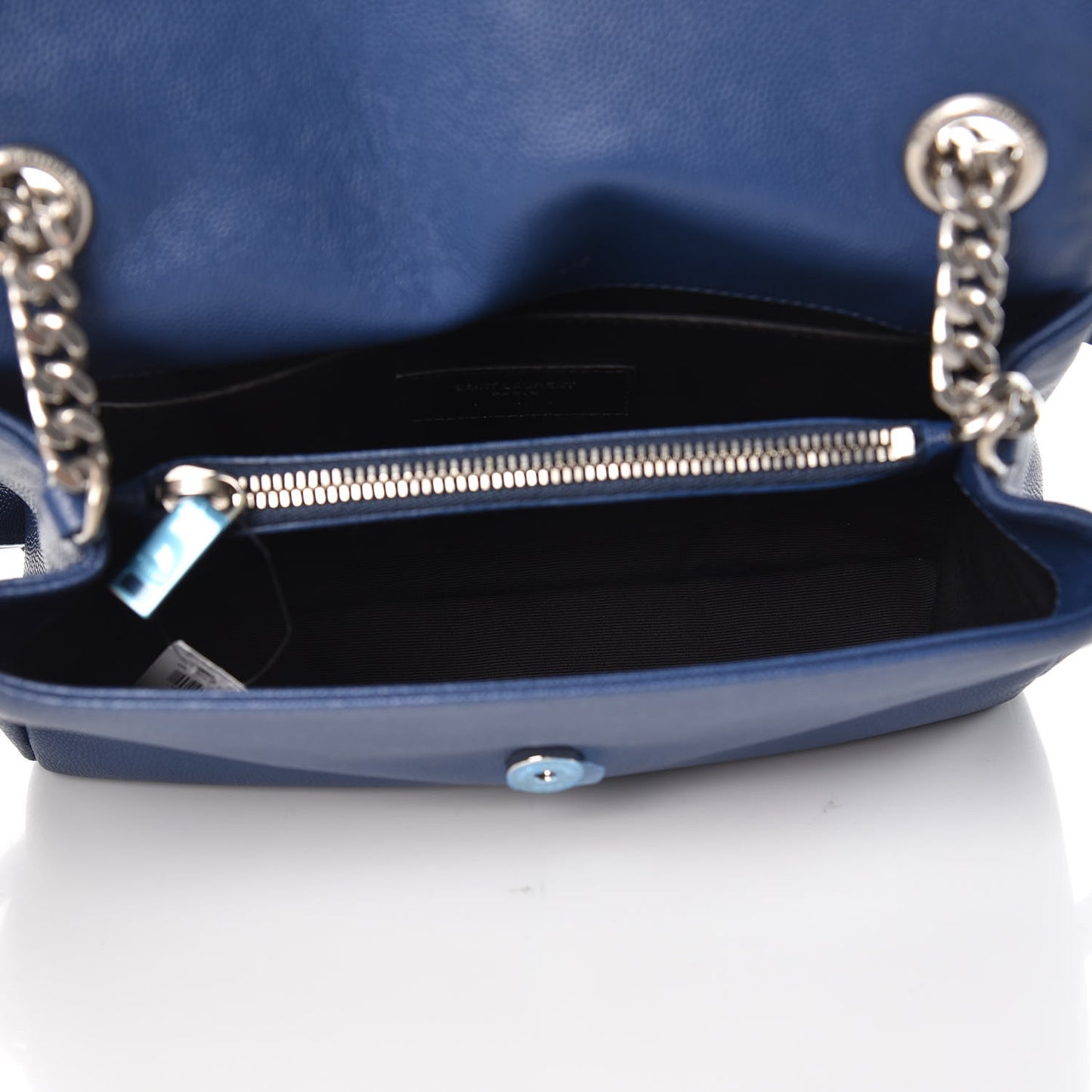 Grain De Poudre Small West Hollywood Monogram Fold-Over Bag Denim