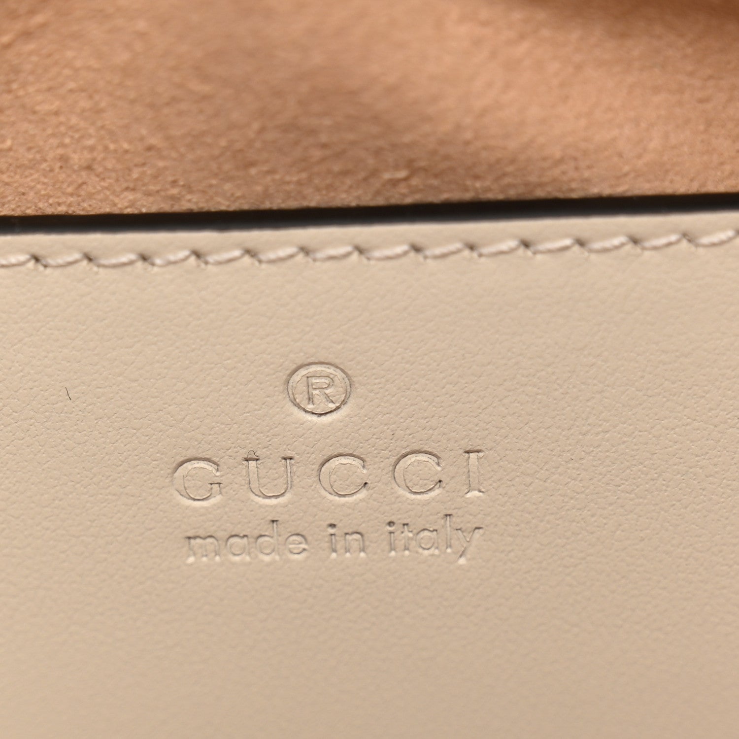 Gucci Calfskin Matelasse Small GG Marmont Chain Shoulder Bag  White 6 of 11