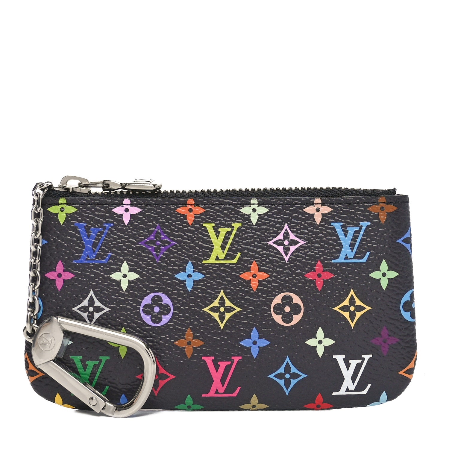 Louis Vuitton LV X TM Monogram Multicolor Key Pouch Black 1 of 7