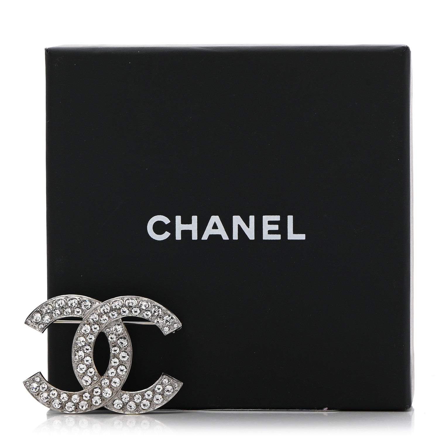 Chanel Crystal Palais Garnier CC Brooch Silver 6 of 6