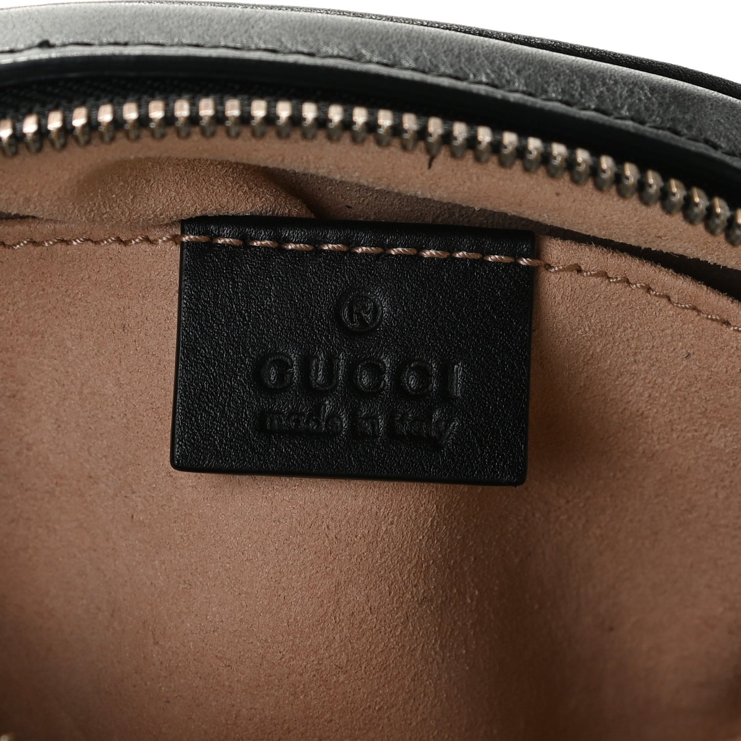 Calfskin Matelasse GG Marmont Belt Bag 75 30 Black