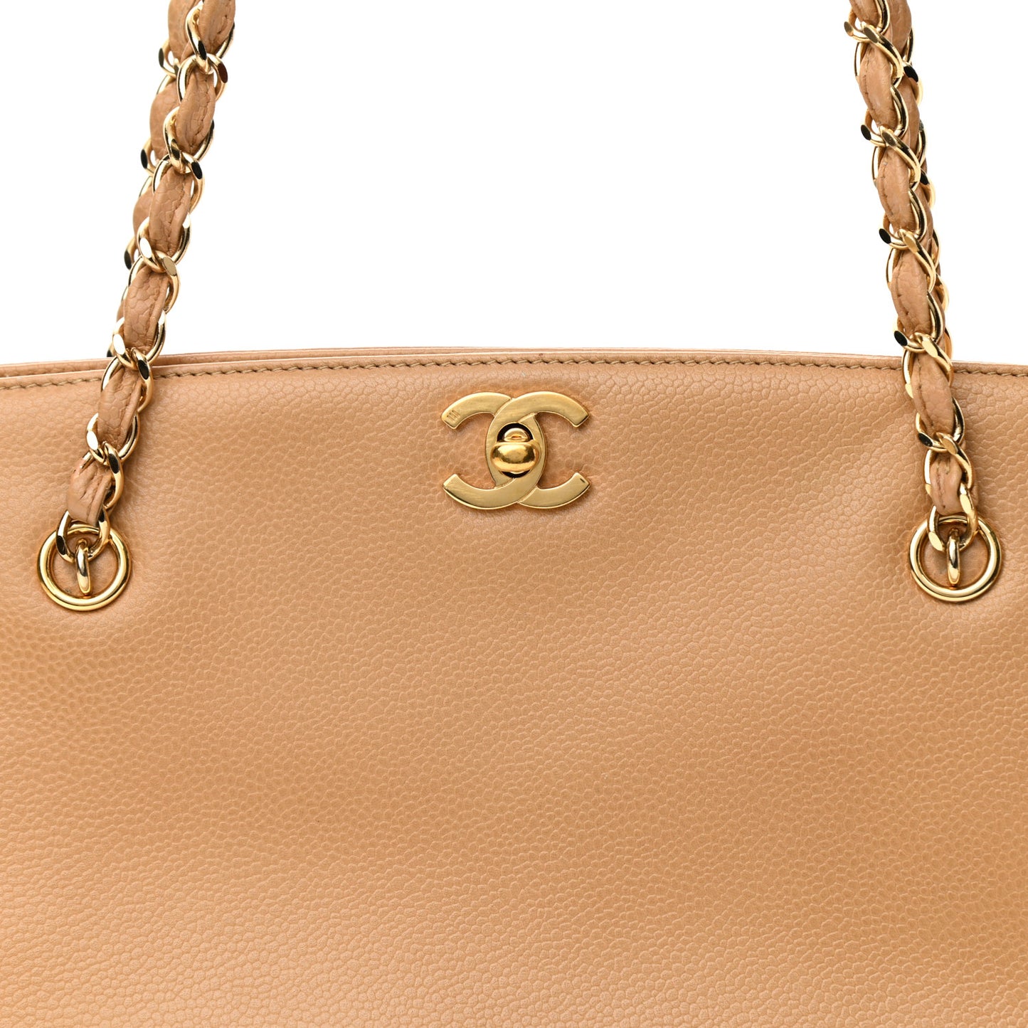 Caviar Shopping Tote Beige