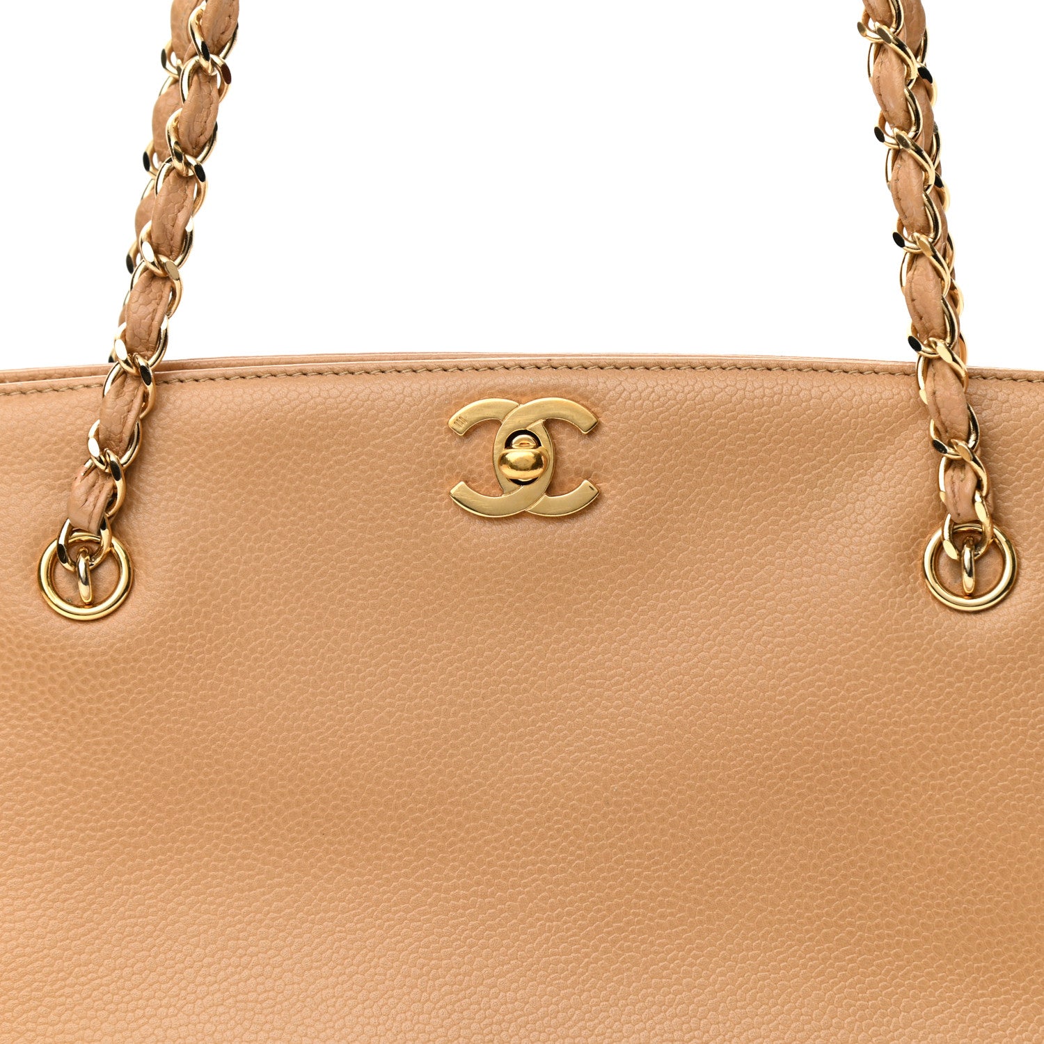 Chanel Caviar Shopping Tote Beige 9 of 11