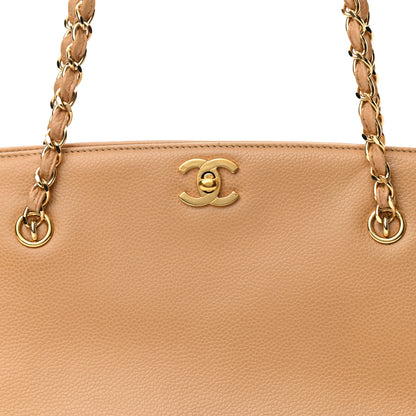 Chanel Caviar Shopping Tote Beige 9 of 11