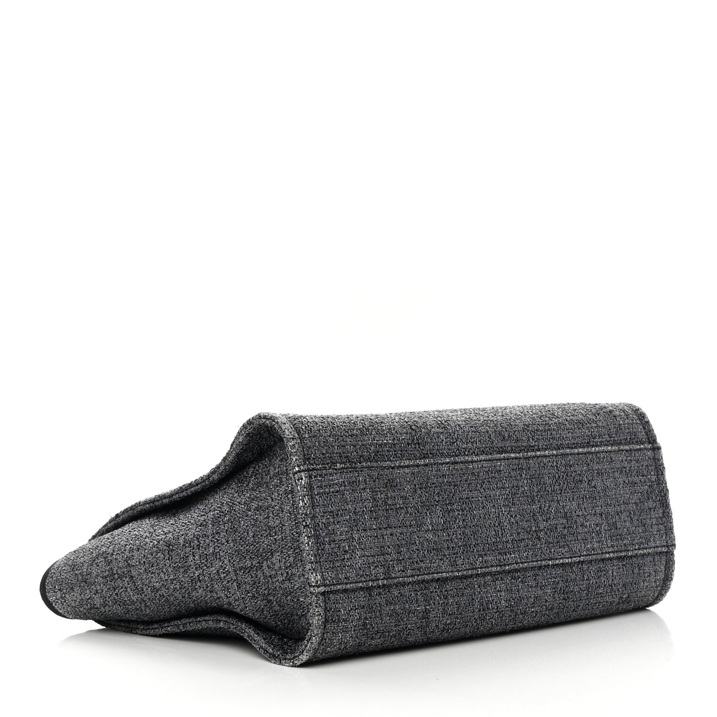 Lurex Boucle Small Deauville Tote Black