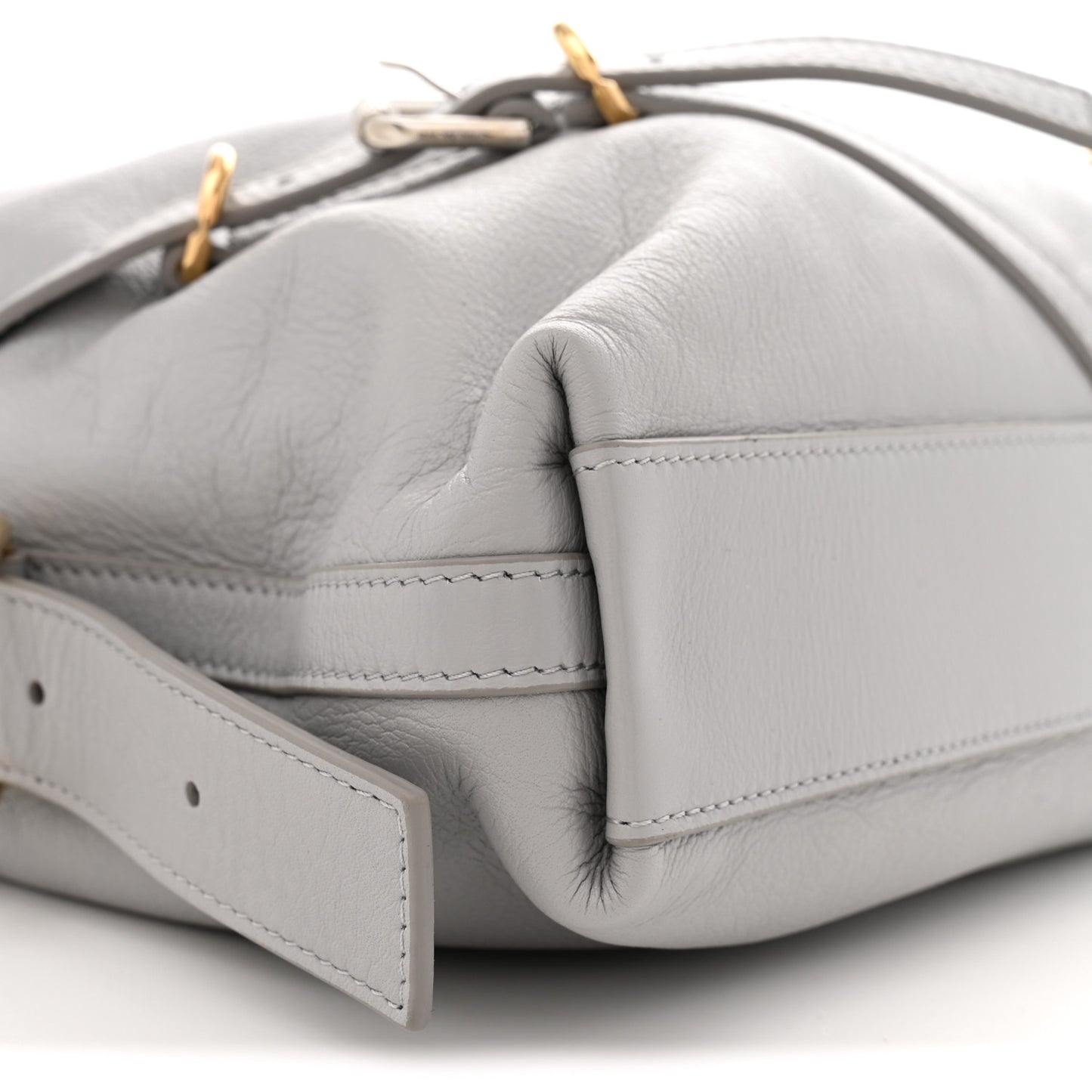 Calfskin Medium Voyou Bag Light Grey