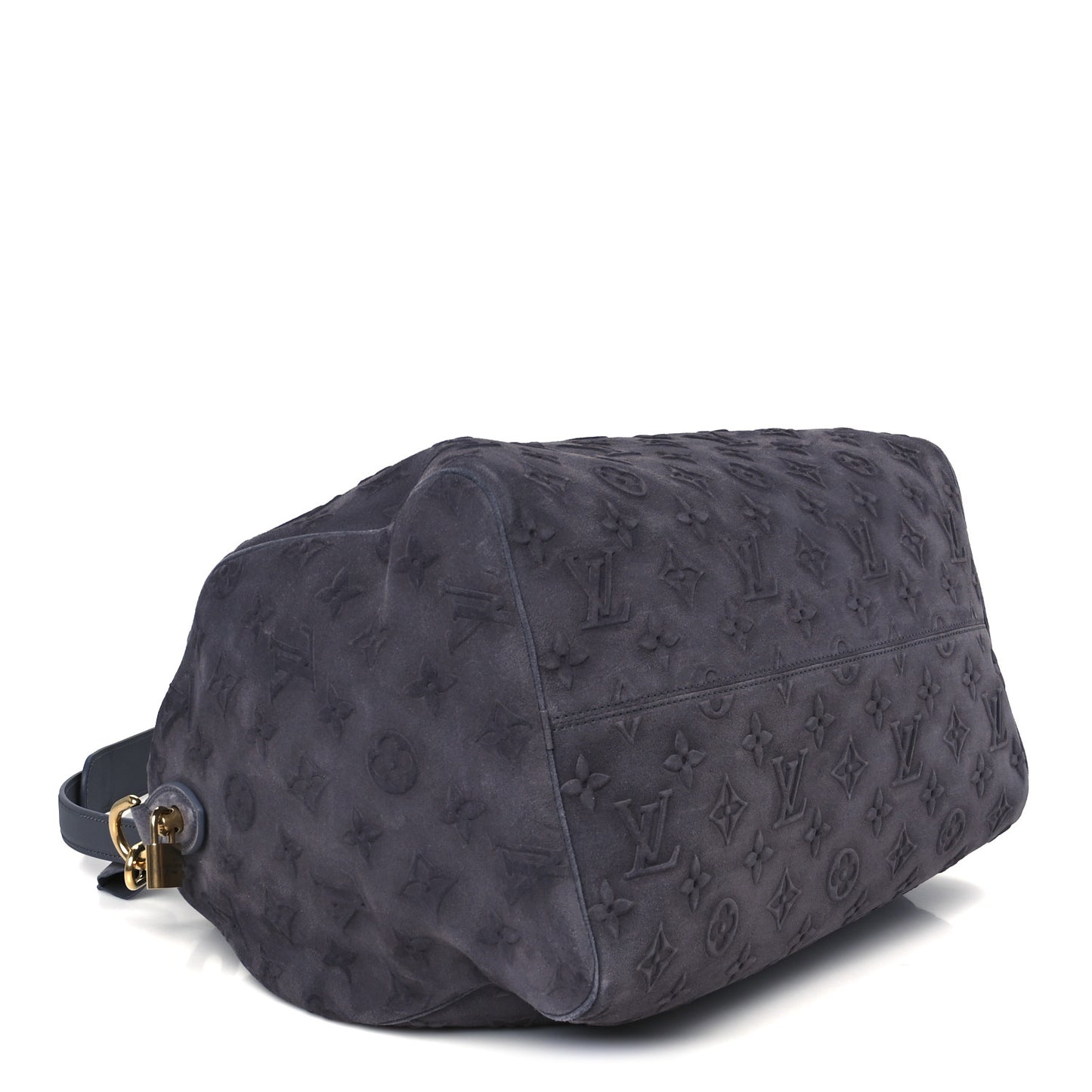 Suede Monogram Speedy P9 Bandouliere 40 Grey