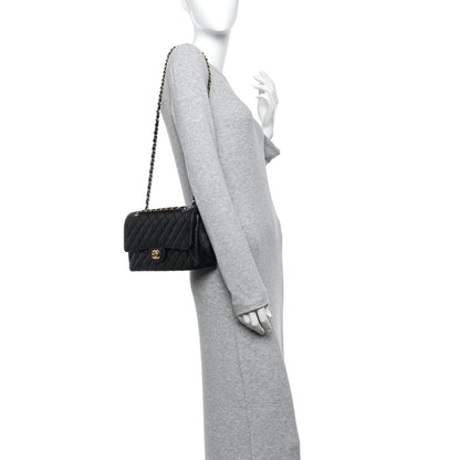 Chanel Caviar Quilted Medium Double Flap Black 2 of 11