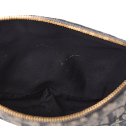 Christian Dior Monogram Mini Saddle Pochette Navy 9 of 13