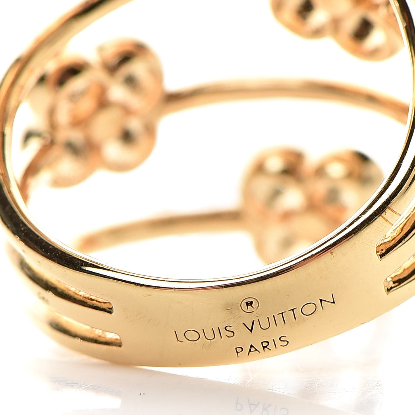Flower Full Ring L Gold