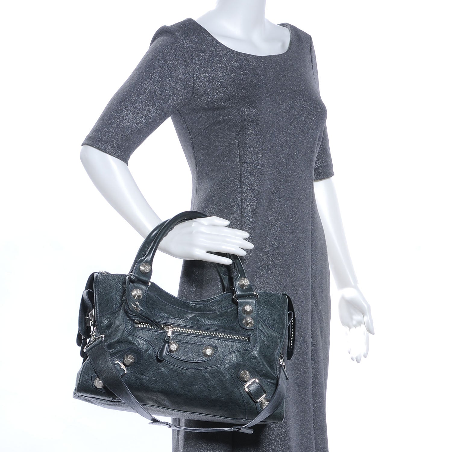 Balenciaga Agneau Giant 21 Silver Hardware City Anthracite 2 of 7
