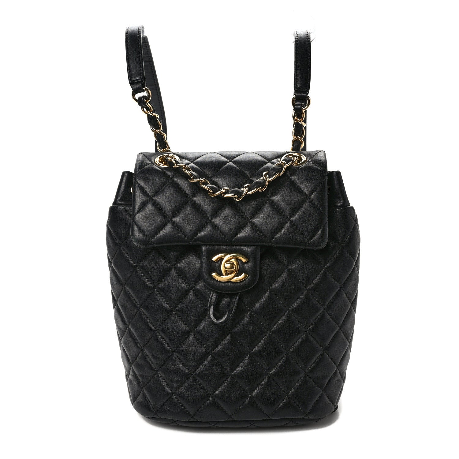 Chanel Lambskin Quilted Mini Urban Spirit Backpack Black 1 of 9