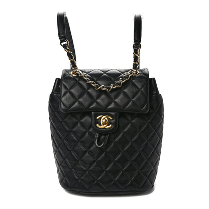 Chanel Lambskin Quilted Mini Urban Spirit Backpack Black 1 of 9