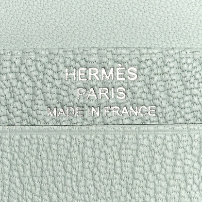 Hermes Chevre Mysore Bearn Card Holder Wallet Vert Peppermint 6 of 8