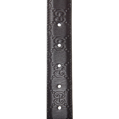 Gucci Guccissima Signature 40mm Belt 90 36 Chocolate 4 of 8