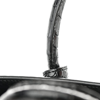 Saint Laurent Calfskin Crocodile Embossed Baby Sac De Jour Black 17 of 20
