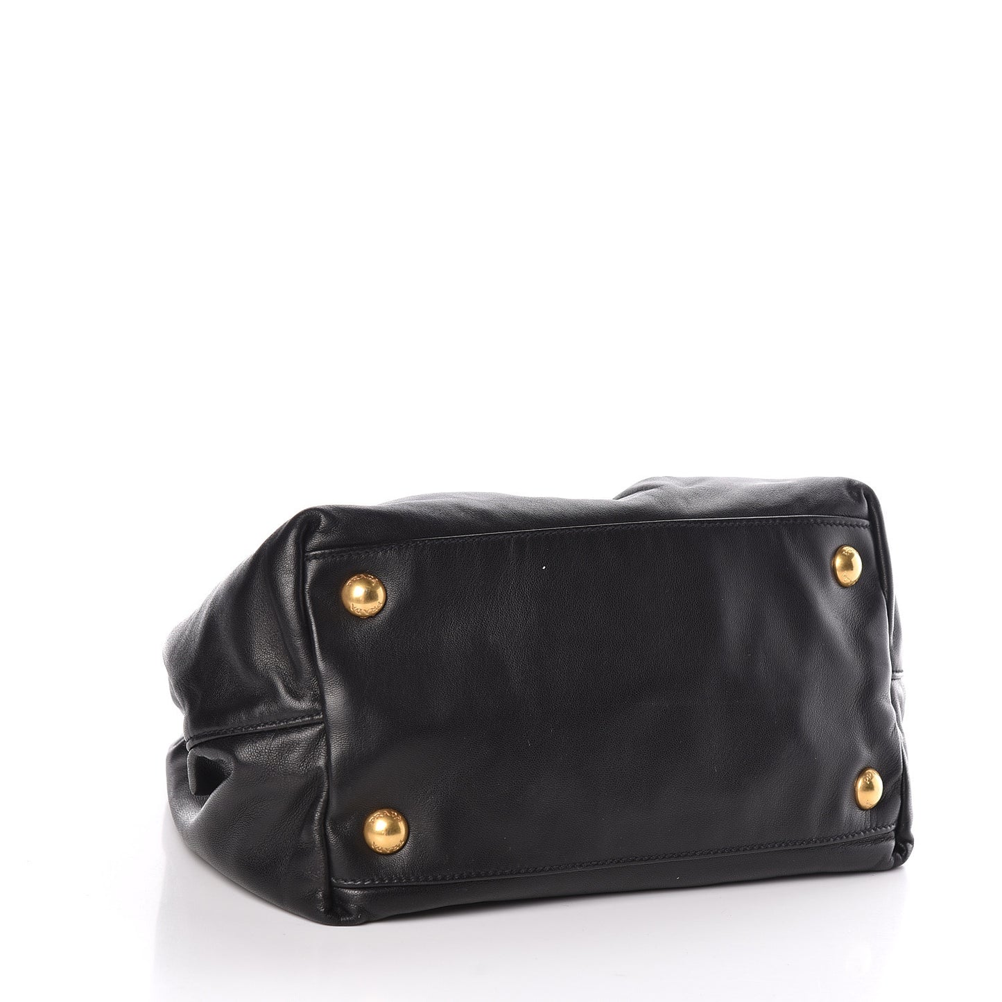 Nappa Fiocco Bow Satchel Black Geranio