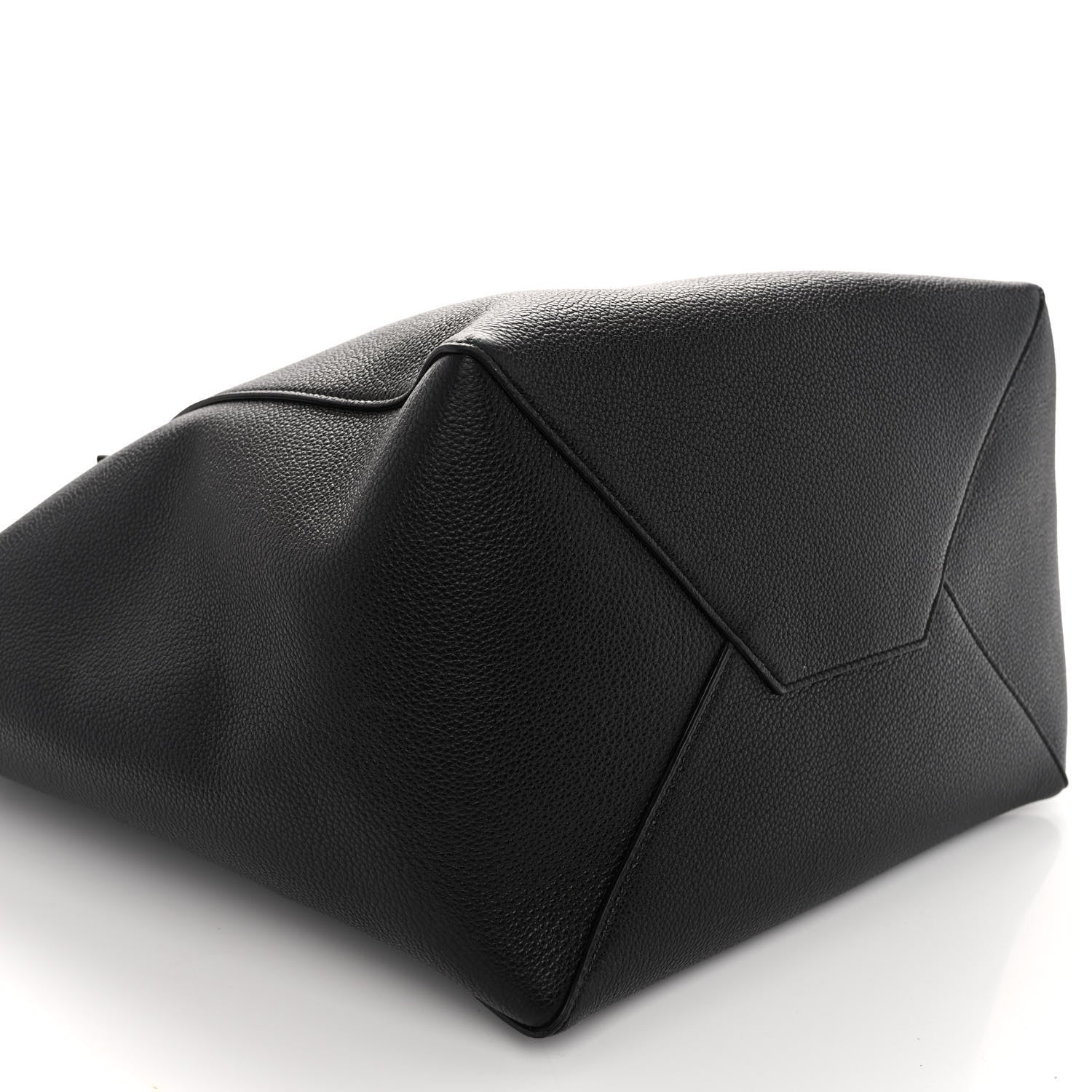 Celine Soft Grained Calfskin Medium Belt Cabas Phantom Black 9 of 11