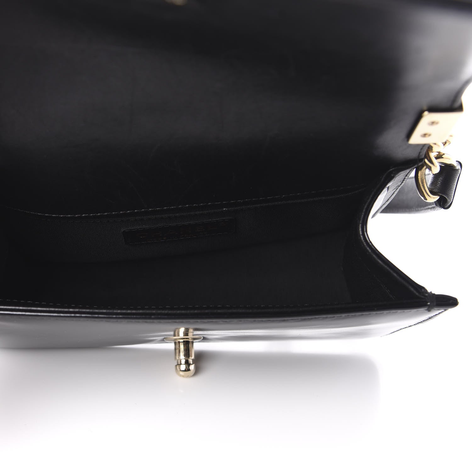 Chanel Iridescent Glazed Calfskin Quilted Small Boy Flap Black 5 of 13