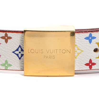Louis Vuitton Square Buckle Belt White 80 32 5 of 8