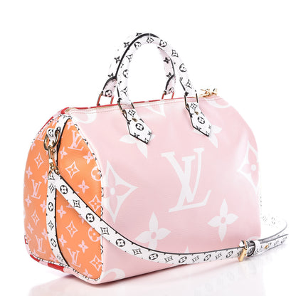 Louis Vuitton Monogram Giant Speedy Bandouliere 30 Rouge 4 of 10