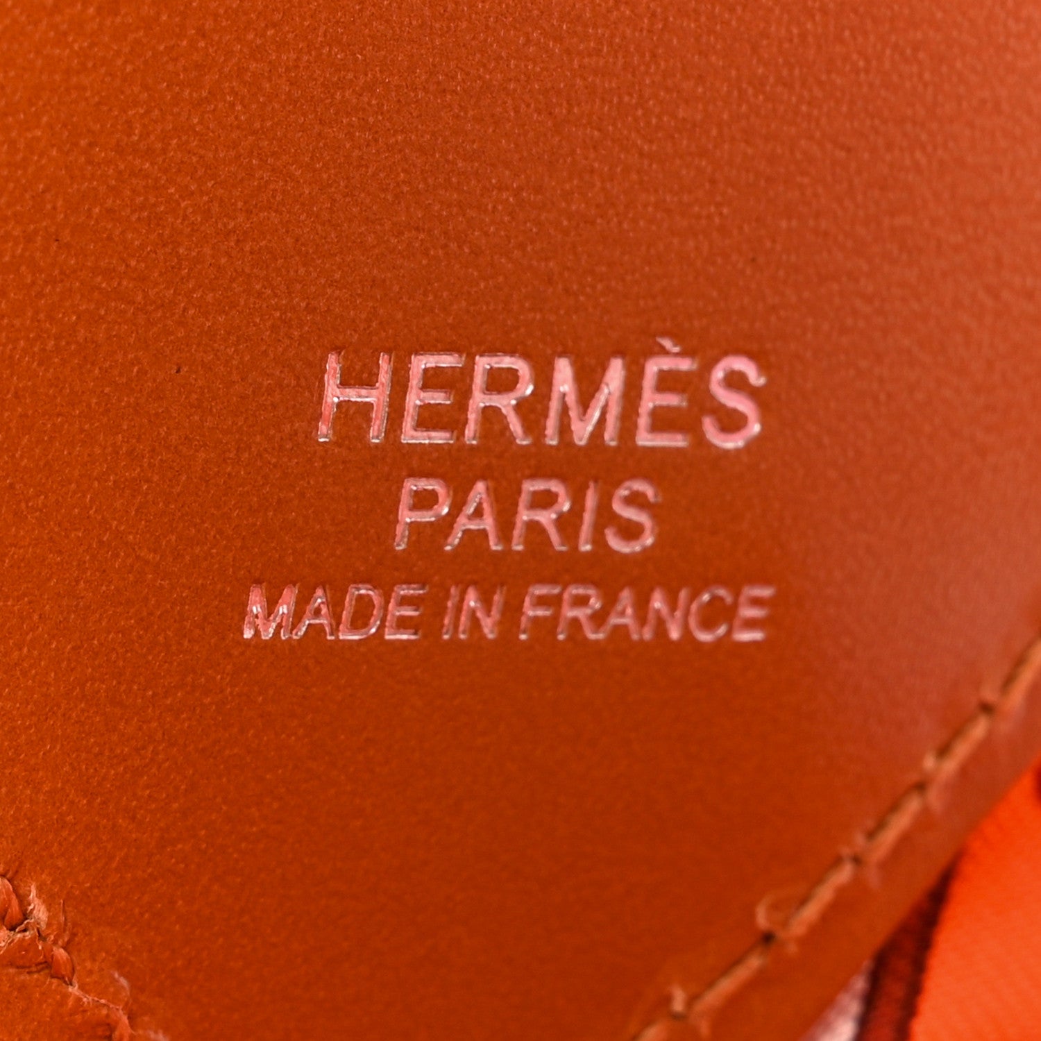Hermes Silk Balusoie Vache Hunter La Promenade du Matin Bandana Bag Orange Poppy Fauve 6 of 9