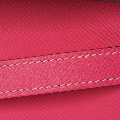 Hermes Epsom Candy Kelly Retourne 35 Rose Tyrien Rubis 20 of 31