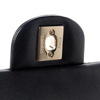 Chanel Lambskin Quilted Mini Top Handle Rectangular Flap Black 7 of 12