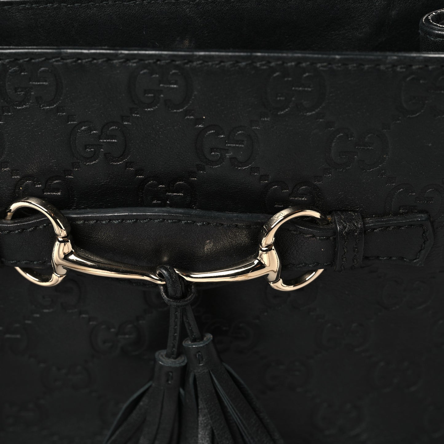 Guccissima Small Emily Shoulder Bag Black