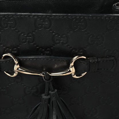 Gucci Guccissima Small Emily Shoulder Bag Black 13 of 15