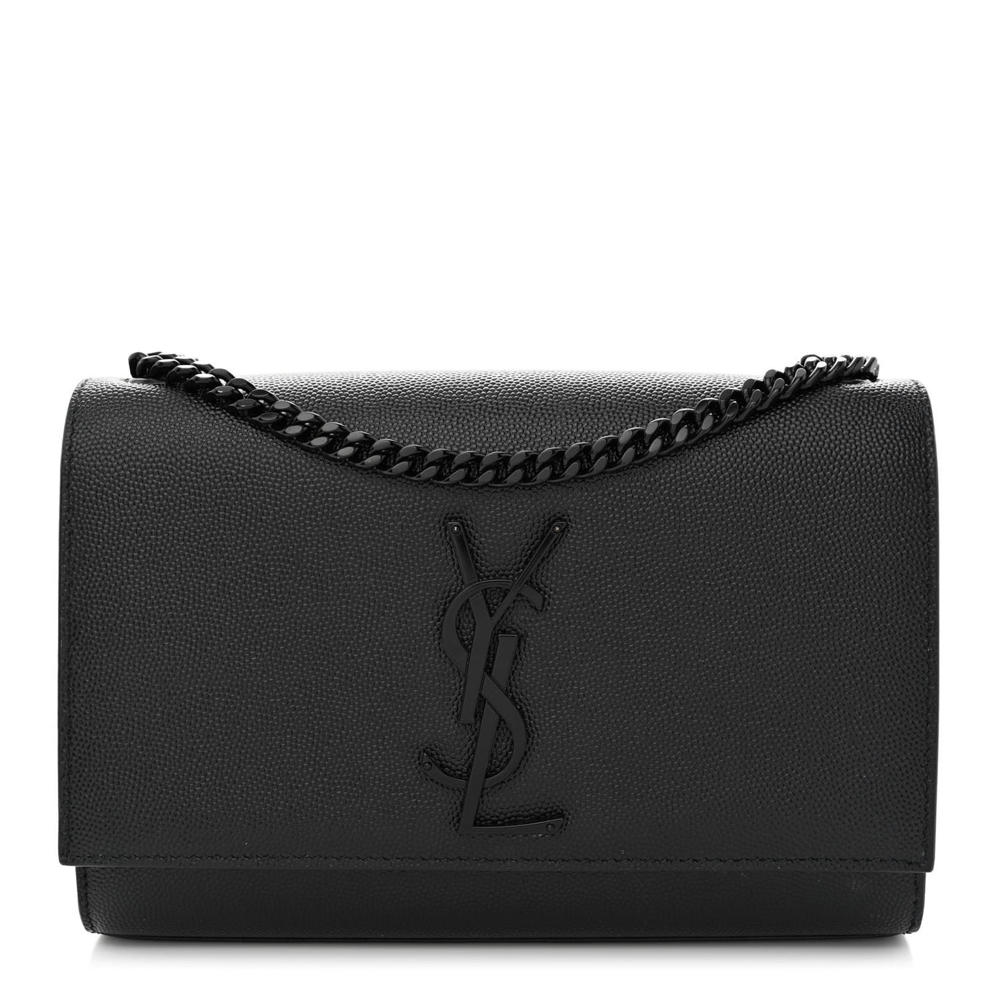 Grain De Poudre Small Monogram Monochrome Kate Satchel Black