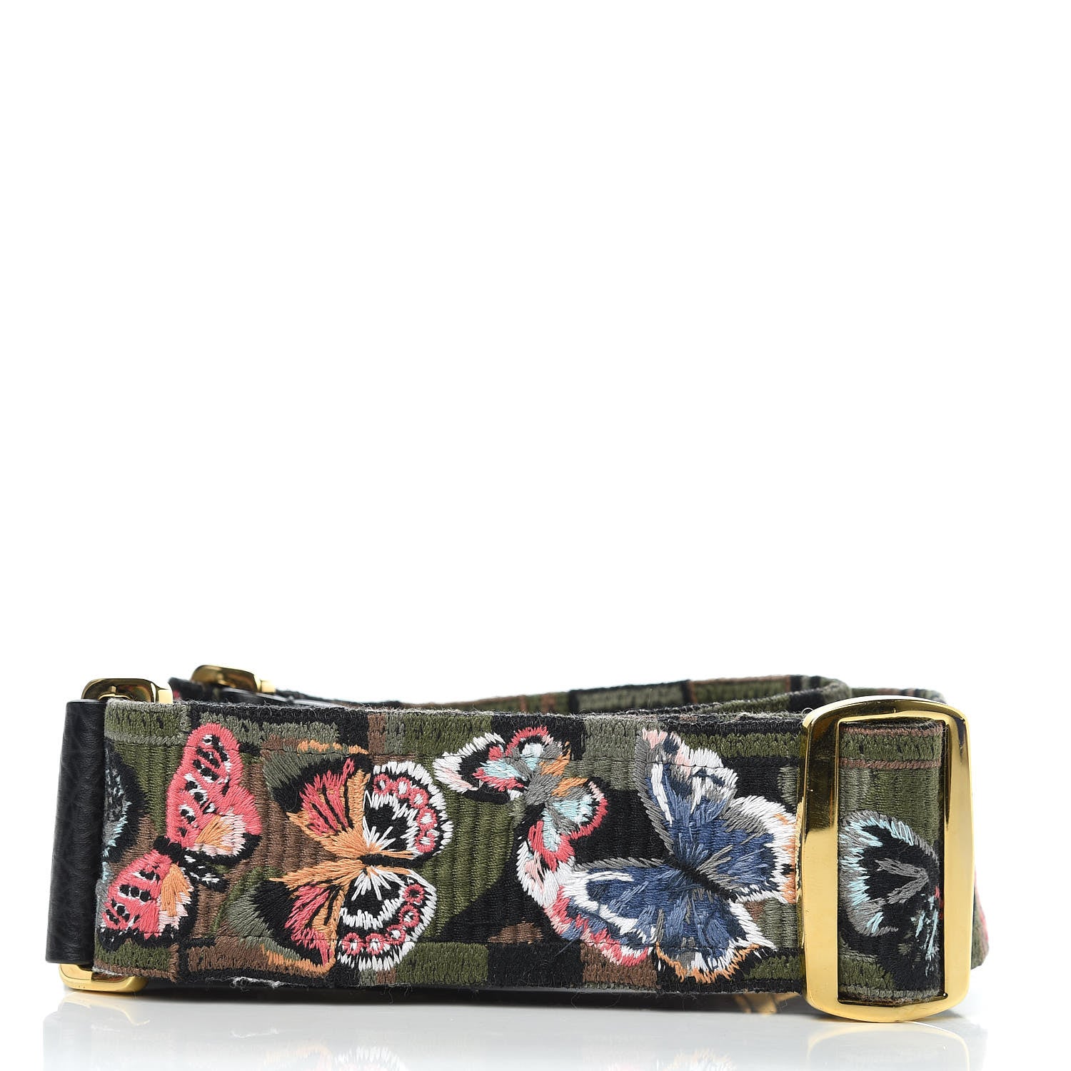 Valentino Garavani Canvas Camubutterfly Rockstud Guitar Strap Multicolor 2 of 4