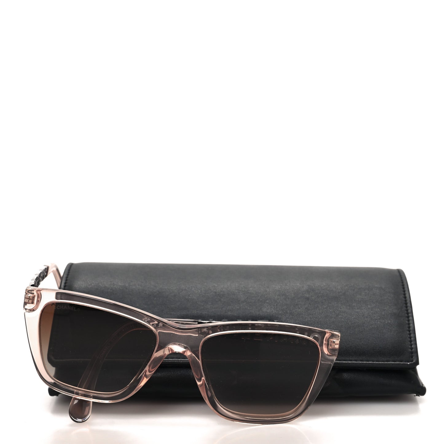 Acetate Metal Rectangle Sunglasses 5442 Pink