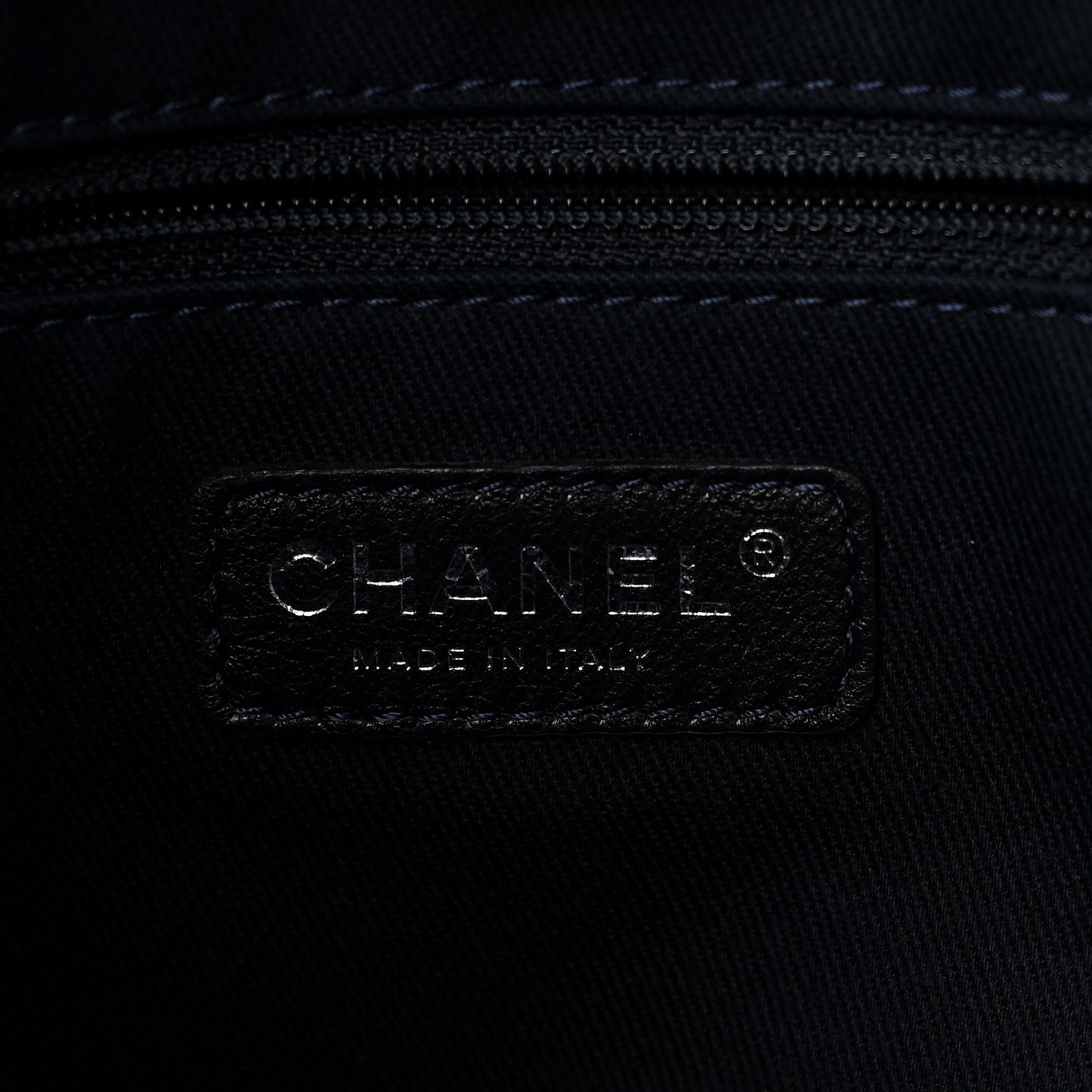 Denim Small Deauville Tote Dark Blue