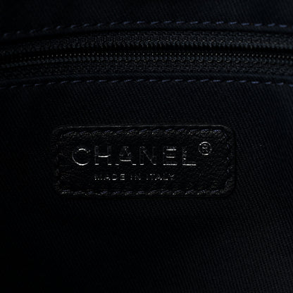 Chanel Denim Small Deauville Tote Dark Blue 6 of 10