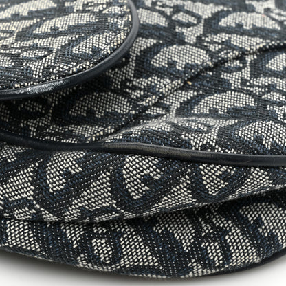 Christian Dior Monogram Saddle Bag Blue 12 of 13