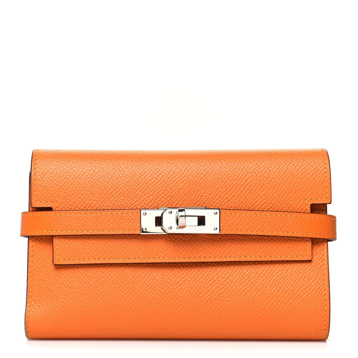 Epsom Verso Kelly Medium Wallet Abricot Rose Azalee