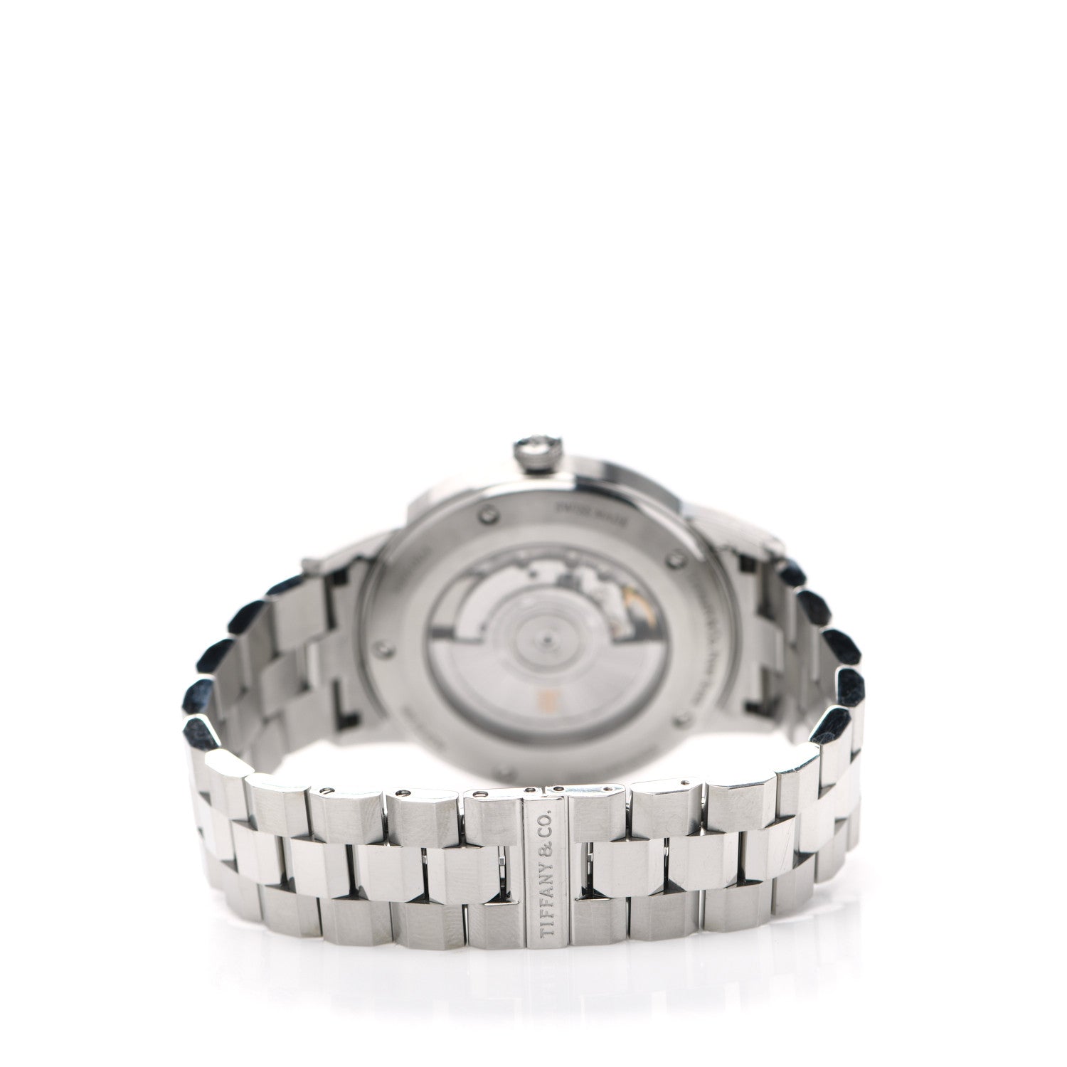 Tiffany Stainless Steel 40mm CT60 3-Hand Automatic Watch Blue 3 of 5