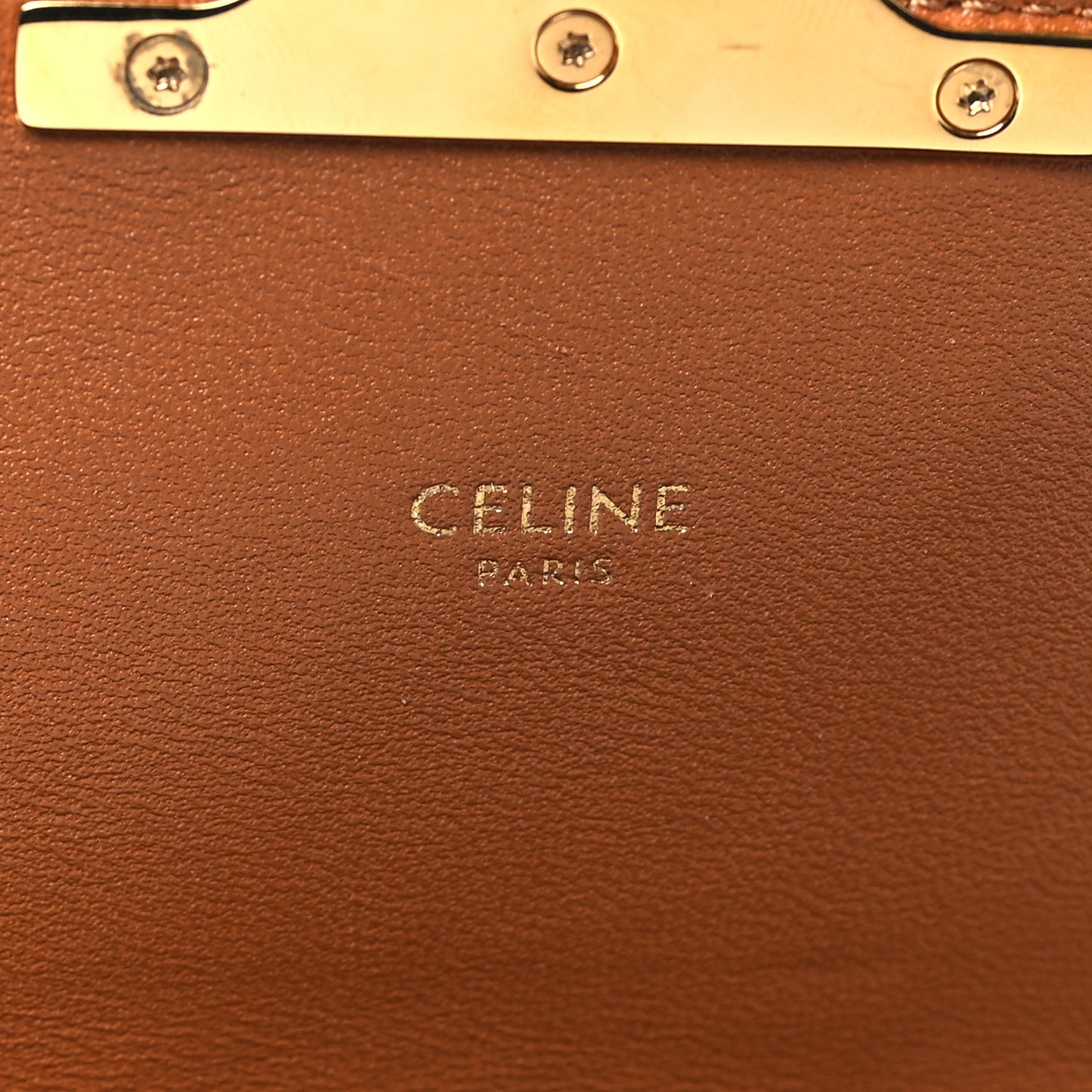 Textile Calfskin Classique Triomphe Bag Natural Tan