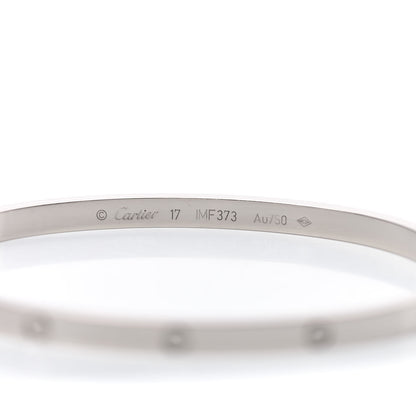 Cartier 18K White Gold Small LOVE Bracelet 17 4 of 4