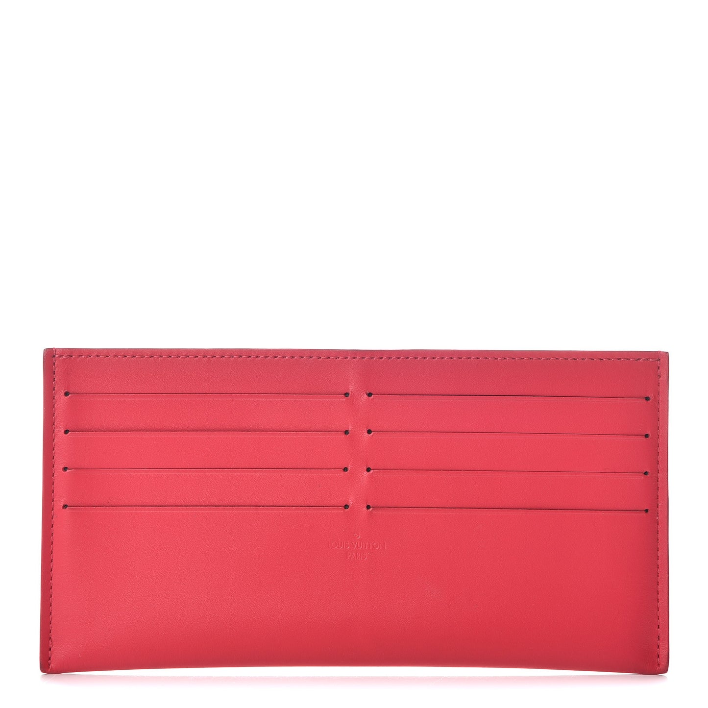 Calfskin Felicie Card Holder Insert Hot Pink